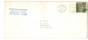 Postal Stationery Envelope, Canada, 15 Cent, Used 1980 Ontario