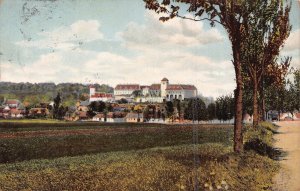 JOSLOWITZ CZECH REPUBLIC~PANORAMA~1912 JOSCHT TINT PHOTO POSTCARD