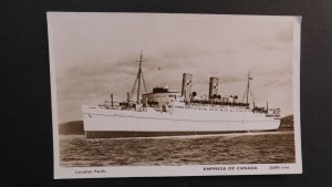 Mint Ship Postcard Canadian Pacific Empress of Canada