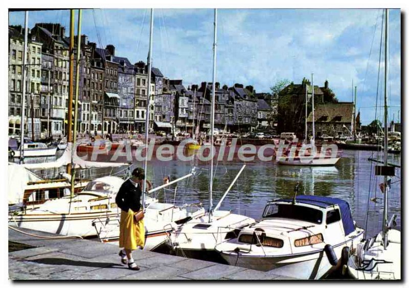 Modern Postcard Honfleur The Vieux Bassin