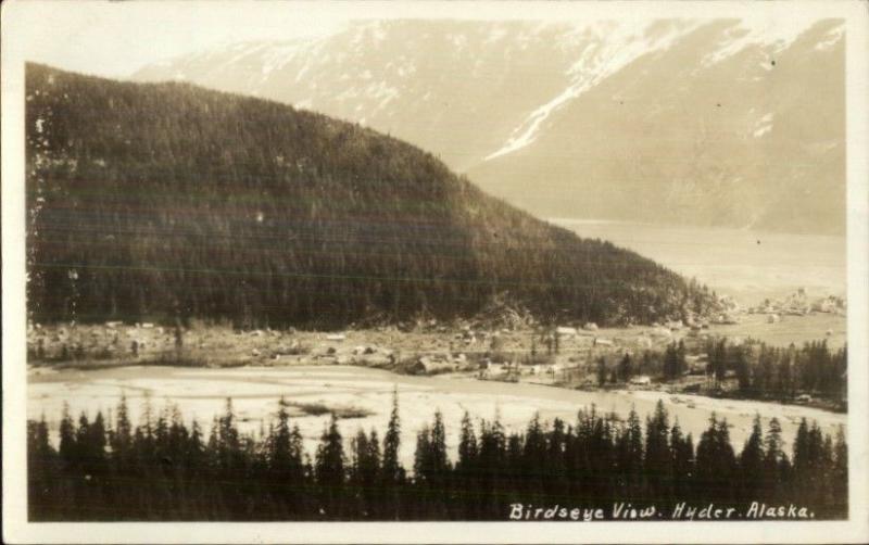 Hyder AK Birdseye View c1920s-30s Real Photo Postcard 