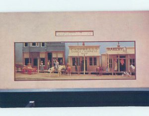 Chrome POSTCARD OF DIORAMA AT MUSEUM Claremore - Near Tulsa Oklahoma OK AG0282