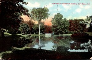 Indian Fort Wayne Lake View At Lindenwood Cemetery 1910