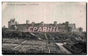 Old Postcard Set Carcassonne Cite North