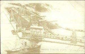 Balboa Panama Canal Coaling Plant c1920 Real Photo Postcard