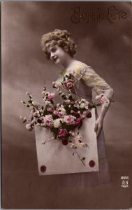 Victorian Lady Vintage RPPC C003