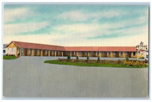 Granby Colorado Postcard Trail Riders Lodge Exterior Motel Building 1940 Vintage