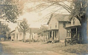 Northville CT Main Street Church & Post Office Real Photo Postcard