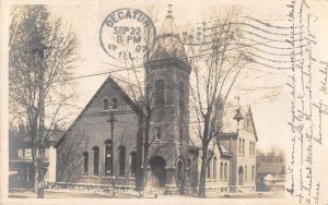 Beardstown Illinois Methodist Church Real Photo Vintage Postcard AA17532