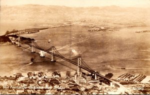 California San Francisco-Oakland Bay Bridge Real Photo
