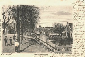 Netherlands Heemstede Blekersvaart Vintage Postcard 04.20