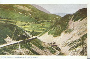 Wales Postcard - Dwygyfylchi - Sychnant Pass - Caernarvonshire - Ref 9660A