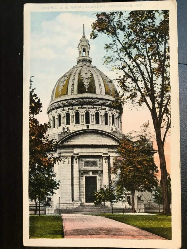 Vintage Postcard 1915-1930 Chapel U.S. Naval Academy Annapolis Maryland