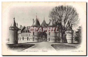 Old Postcard Chateau de Chaumont L & # 39entree