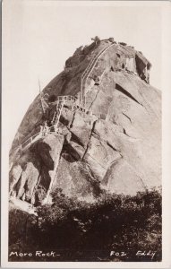 Moro Rock Sequoia National Park CA California Unused Eddy RPPC Postcard H52