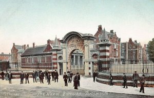 The Naval Barracks, Portsmouth, England, Early Postcard, Unused