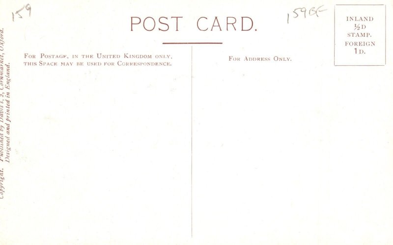 Vintage Postcard Oxford University Robes Bachelor In Medicine Or Science