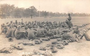 RPPC MEXICAN BORDER WAR CO. A 9TH TR. REG 181G MILITARY REAL PHOTO POSTCARD