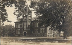 Pecatonica IL High School c1910 Real Photo Postcard