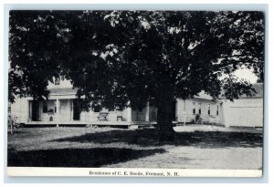 c1910's Residence Of C. E. Beede Fremont New Hampshire NH Antique Postcard 