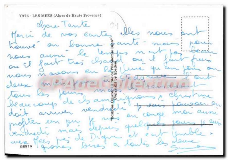 Old Postcard Les Mees Alpes de Haute Provence