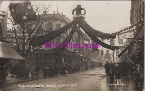 London Postcard -  High Street, Sutton, Xmas Show Week, 1908 - RS38064