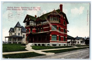 1912 Shiloh House of Late John Alexander Dowie Zion City Illinois IL Postcard