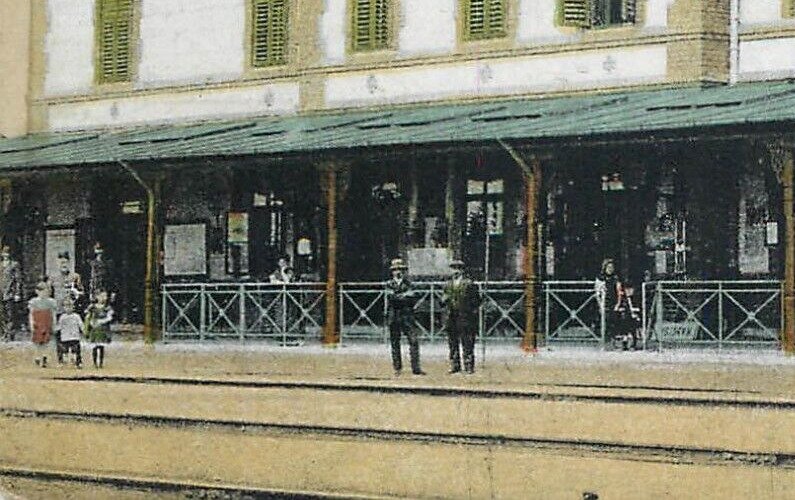 Hungary - GYEKENYES - Railway station c.1928 postcard