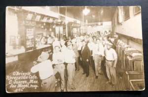 Mint C Juarez Mexico Real Picture Postcard RPPC O’Brien’s Riverside Cafe