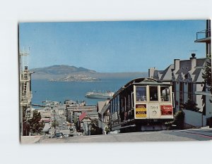 Postcard Cable Car-Hyde Street, San Francisco, California