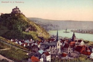 GERMANY BRAUBACH M. D. MARKSBURG RHINE RIVER