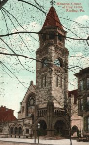 Memorial Church Of Holy Cross Reading Pennsylvania Parish Building PA Postcard