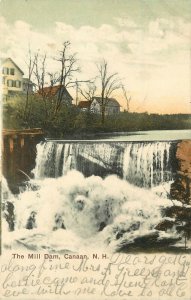 Undivided Back Postcard; The Mill Dam, Canaan NH Grafton County, Posted