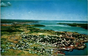 Vtg Eastport Moose Island Passamaquoddy Bay Maine ME Unused Chrome Postcard