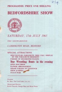 Mick McManus 1960s Dog Parachute Wrestling Bedford Show Programme