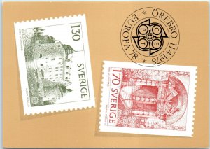 M-57507 Exterior and Arch from the courtyard Örebro Castle stamp motif Öreb...