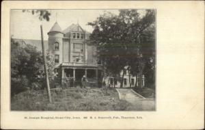 Sioux City IA St. Joseph Hospital c1905 Postcard