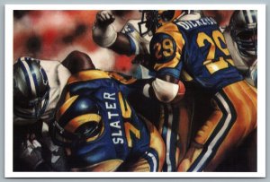 Postcard Eric Dickerson by Daniel Tearle Players Authentic Direct #627/20000 NFL