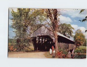 Postcard Covered Bridge At Parsonfield, Porter, Maine