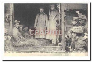 The European war 1914 Old Postcard transport German prisoners