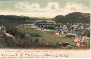 VT   BELLOWS FALLS  CONNECTICUT VALLEY postcard