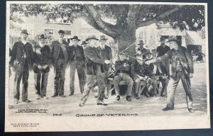 Mint USA RPPC Real Picture Postcard Civil War Group Of Veterans