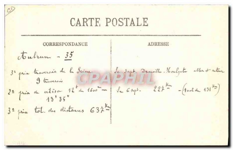 Old Postcard Jet Aviation Fortnight d & # 39Aviation Le Havre Trouville Deauv...