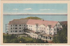 Boule Rock Hotel at Metis Beach QC, Quebec, Canada - pm 1940 - WB