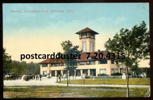 h3946 - WINNIPEG Manitoba Postcard 1912 Assiniboine Park Pavilion by Stedman