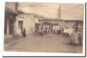 Morocco Old Postcard Meknes Place Smen