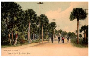 Florida  Daytona Beach Street, Tourists riding Bicycles