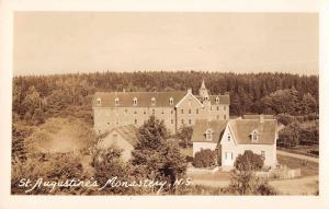 St Augustines Monastery Nova Scotia Canada birds eye view real photo pc Y15260