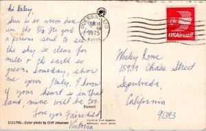 Postcard MO Greetings from Odessa, Missouri - sunset over lake