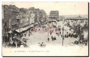 Postcard Old Treport Le Francois 1er dock